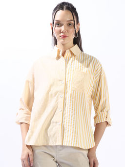 High Star - Women Yellow Stripes Shirt