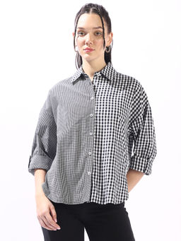 High Star - Women Grey Checks Shirt