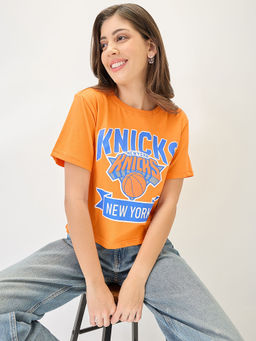 Globus - Women Orange Printed T-Shirt