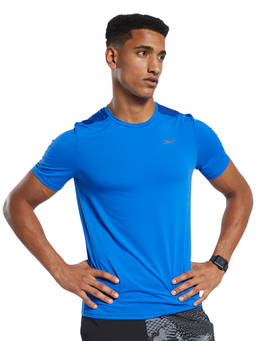 Reebok - Wor Ac Graphic Ss Q2 Blue Training T-shirt