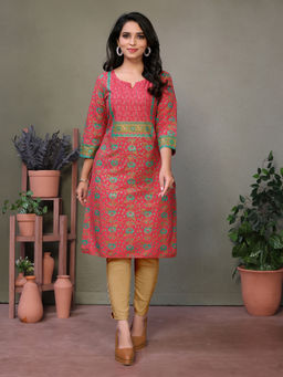 Rangita - Red Floral Kurta