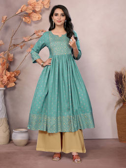 Rangita - Green Printed Kurta