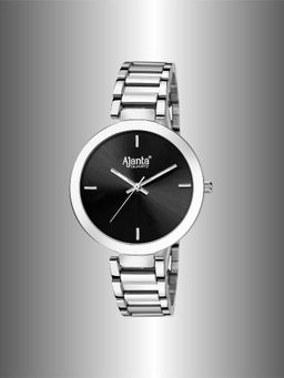 Ajanta Quartz - Black Dial Analog Watch For Women - AWC043MSL/BSL (M)