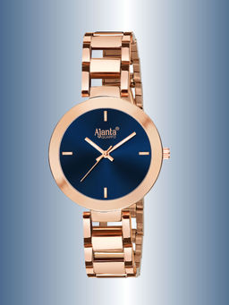 Ajanta Quartz - Blue Dial Analog Watch For Women - AWC043MSL/BR/R (M)