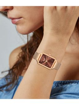 Ajanta Quartz - Brown Dial Analog Watch For Women - AWC128ESL/2 (M)