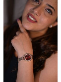 Ajanta Quartz - Maroon Dial Analog Watch For Women - AWC203KTL/6 (M)