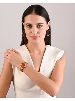 Ajanta Quartz - Maroon Dial Analog Watch For Women - AWC119ESL/7 (M)