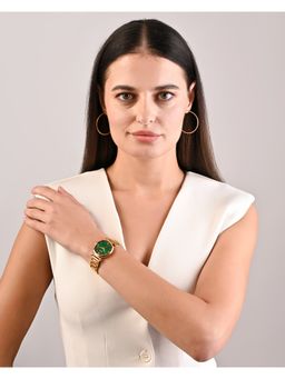 Ajanta Quartz - Green Dial Analog Watch For Women - AWC119ESL/8 (M)