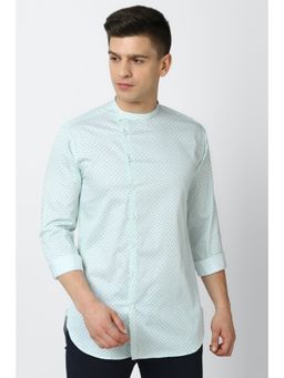 Van Heusen - Men Blue Full Sleeves Casual Shirt