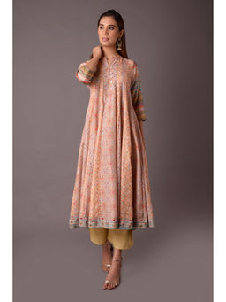 PINKSKY - Beige Women Kurta and Pants (Set of 2)