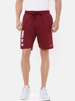 Dpassion - Maroon Breathable Quick Dry Polyester Sport Shorts