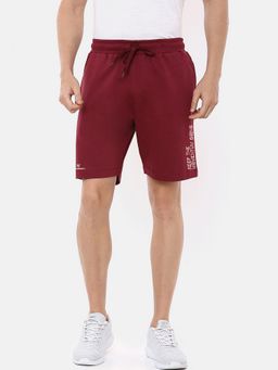 Dpassion - Maroon Quick Dry Breathable Polyester Sport Shorts