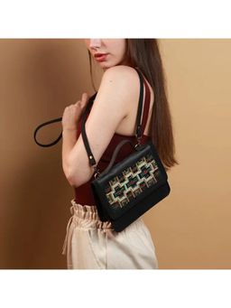 Gonecase - Geometric Pattern Hand Embroidered Sling Bag with Detachable Straps