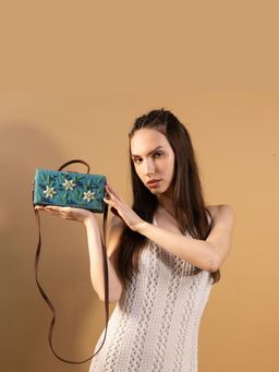 Gonecase - Senorita Hand Embroidered Jute Sling Bag with Detachable Straps