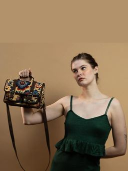 Gonecase - Sepia Double Buckle Sling Bag with Detachable Straps