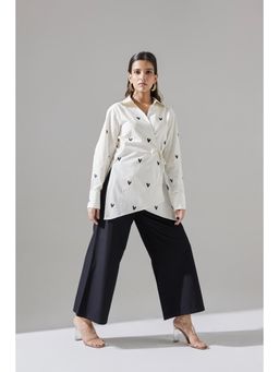 Dorabi - Daisy Wrap Shirt - White