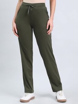 Go Colors - Women's Solid Dark Olive Pant