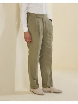S&N by Shantnu Nikhil - Men Green Trouser
