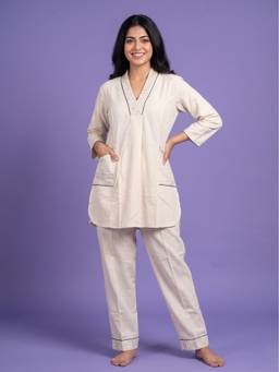 SPAN - Women Ivory Co-Ord Set