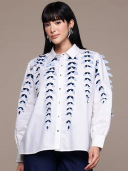 Label Ritu Kumar - White Cameron Shirt
