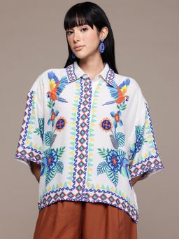 Label Ritu Kumar - White Malibu Shirt