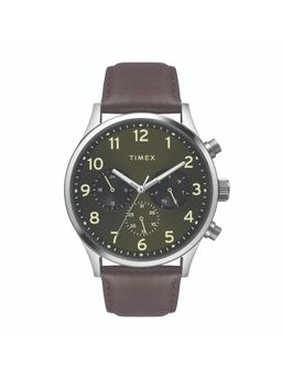 Timex - Round 21mm Green Dial Analog Men Watch - TWEG19600