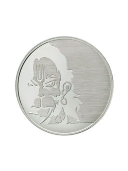 Bangalore Refinery - 20 Gram 999 Purity Lord Hanuman Silver Coin
