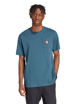 adidas Originals - LEISURE NOTE Men Turquoise Casual T-Shirt