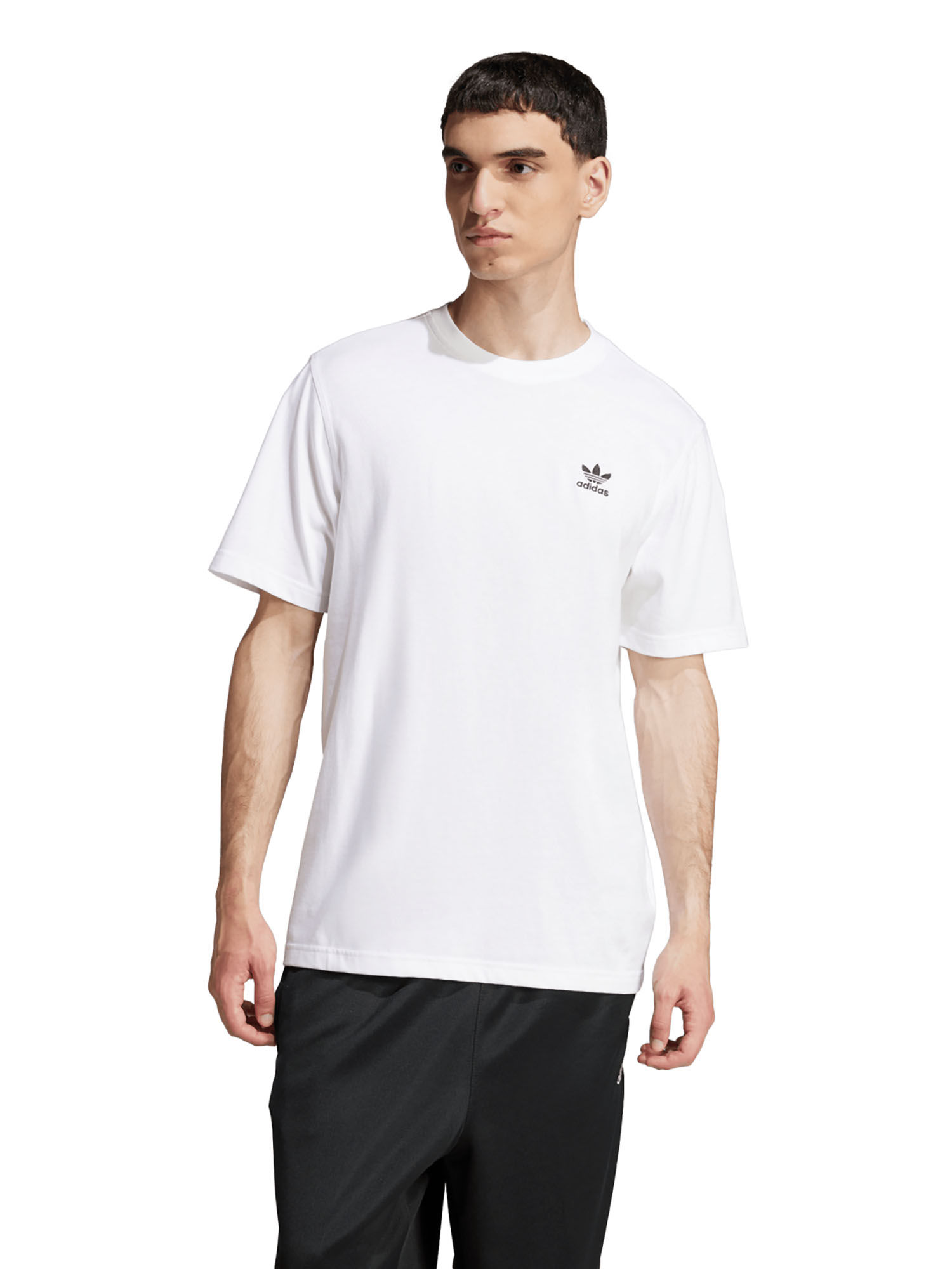 Buy adidas Originals TREFOIL ESS TEE Men White Casual T-Shirt