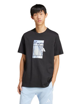 adidas - M T LENS TEE Men Black T-Shirt