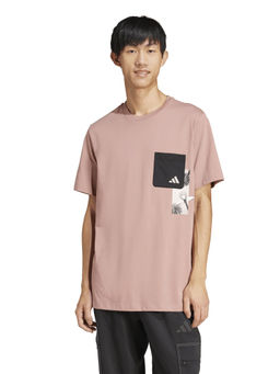 adidas - M T LENS PKT T Men Pink T-Shirt