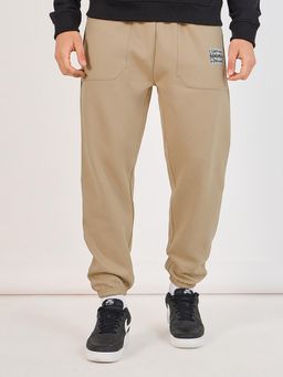 Styli - Beige Solid Joggers