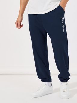 Styli - Navy Blue Solid Joggers