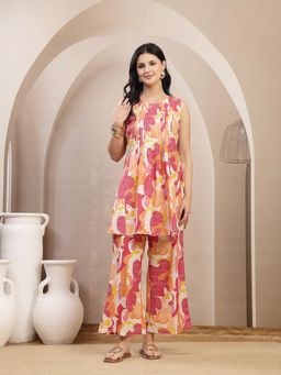 Stylum - Women's Multi Abstract Printed Cotton Co-Ord Set