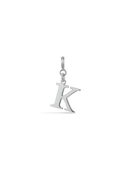 Anaar - Silver Alphabet K Charm
