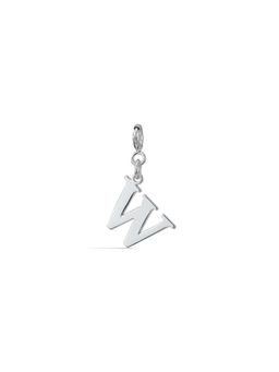 Anaar - Silver Alphabet W Charm