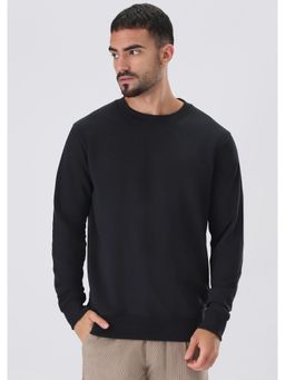 Banana Club - Blue Solid Regular Fit Sweatshirt