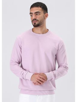 Banana Club - Lavender Solid Regular Fit Sweatshirt
