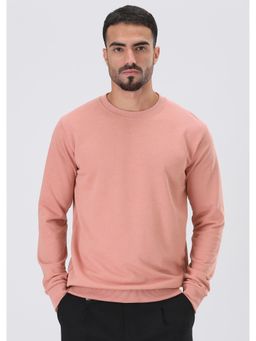 Banana Club - Pink Solid Regular Fit Sweatshirt