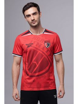 Reebok - Red Printed Regular Fit T-Shirt