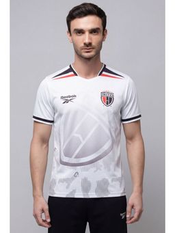 Reebok - White Printed Regular Fit T-Shirt