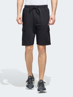 adidas - Black Solid/Plain Regular Shorts