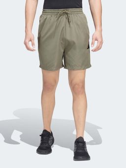 adidas - Green Solid/Plain Regular Shorts