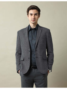 Arrow - Mens Charcoal Zero Calorie Slim Fit 1851 Blazer