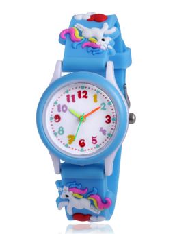 Stol'N - Unisex Unicorn Designed Wrist Watch-Sky Blue (3-12 Years)