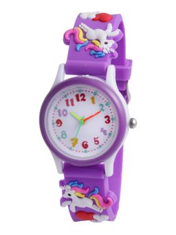 Stol'N - Unisex Unicorn Designed Wrist Watch-Purple (3-12 Years)
