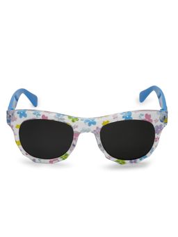 Stol'N - Unisex Round Shaped Printed Uv Protected Sunglass-Blue (3-12 Years)