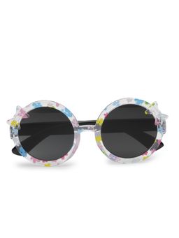 Stol'N - Round Shaped Bow Applique Uv Protected Sunglass-Black (3-12 Years)