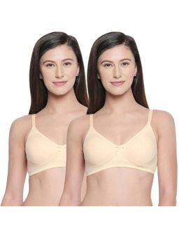 Bodycare - B, C & D Cup Perfect Coverage Bra In 100% Cotton-Pack Of 2 - Nude