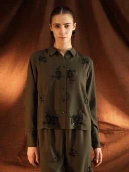 Kazo - Hampton Olive Shirt Tops